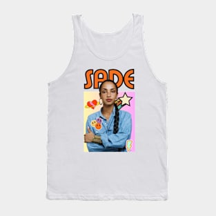 sade adu art 90s style retro vintage 80s Tank Top